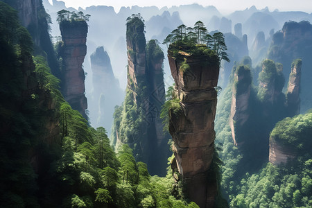 巍峨的山脉图片