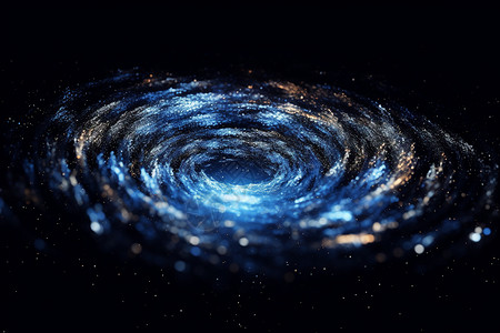 科技空间中的星系漩涡背景图片