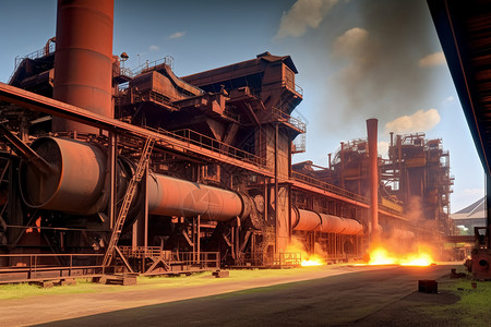 炼铁厂生产炼铁厂高清图片