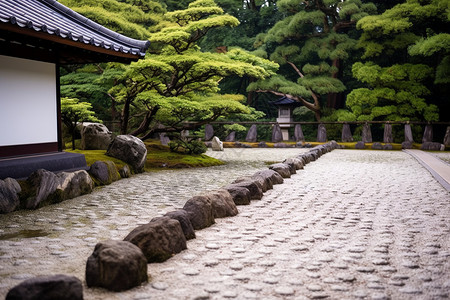 日本传统的花园图片