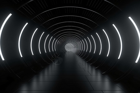 隧道洞口未来的神秘的黑洞设计图片