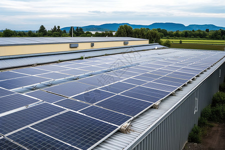 太阳能房太阳能电池板视图背景