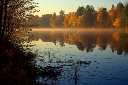 河湖溪流生态环境图片