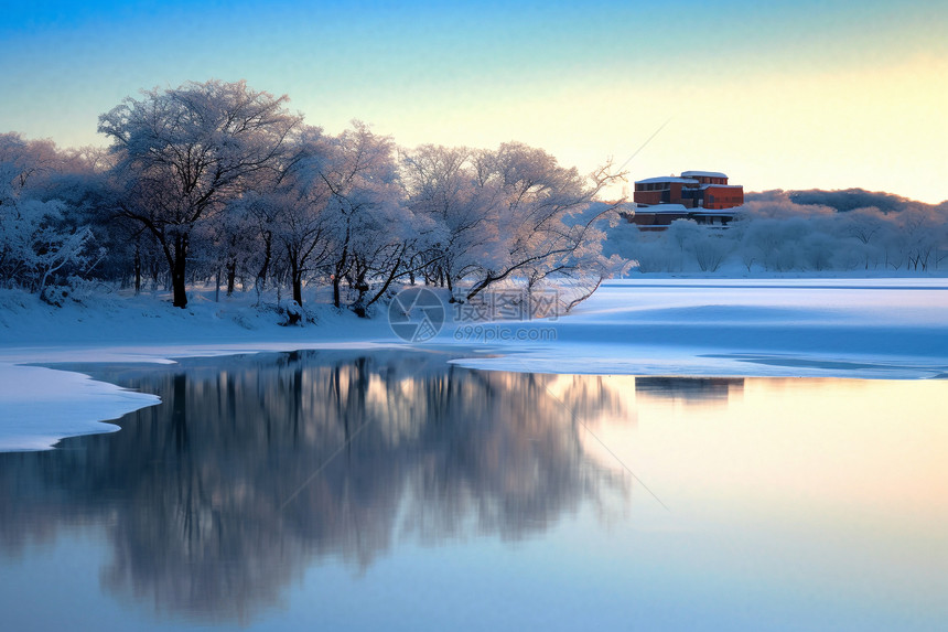 冰天雪地的户外图片