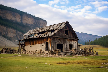 简陋的小屋图片