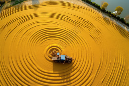 黄灿灿的水稻图片