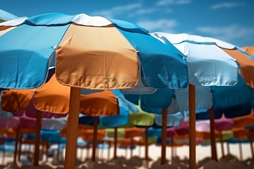 沙滩遮阳伞图片