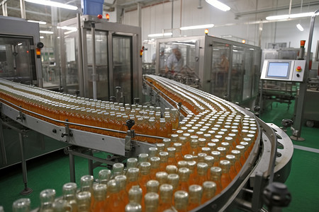 食品生产厂饮料行业高清图片