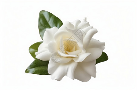 手绘植物栀子花白色的栀子花背景