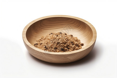 木碗里的杂粮米饭背景图片