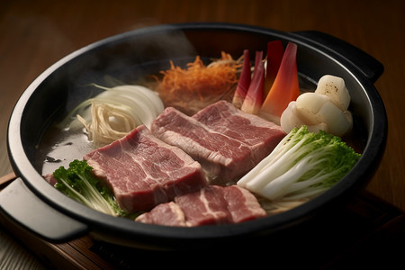 牛肉寿喜锅图片
