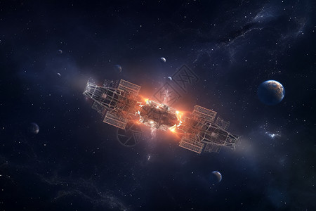 航天星系系统背景图片