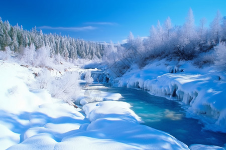 美丽的冰雪风景图片