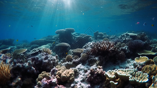 海洋生物珊瑚虫图片