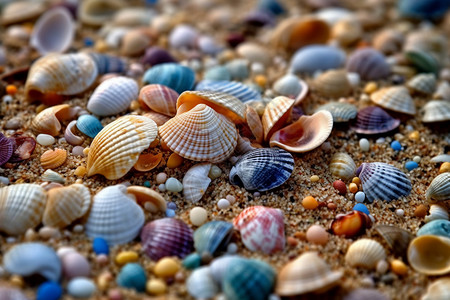 彩色蜗牛彩色的贝壳背景
