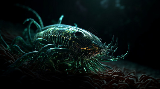 深海发光的神秘生物图片