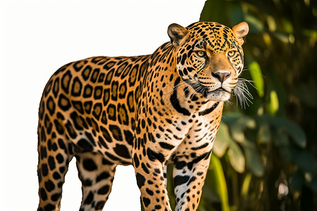 野生动物美洲虎背景图片