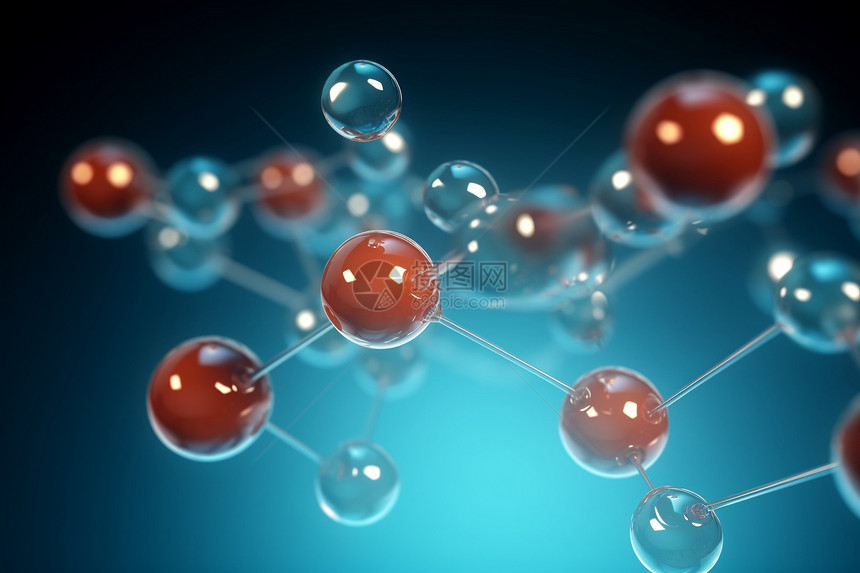 化学氢分子的概念图图片