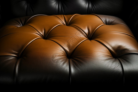 纯钛纯牛皮的家具沙发特写设计图片