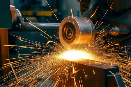 工厂铸造金属加工的打磨技术设计图片