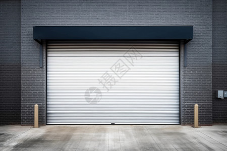 汽车门开素材仓库的卷帘门设计图片