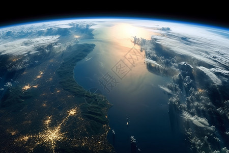 纵览世界美景从卫星上观察地球设计图片