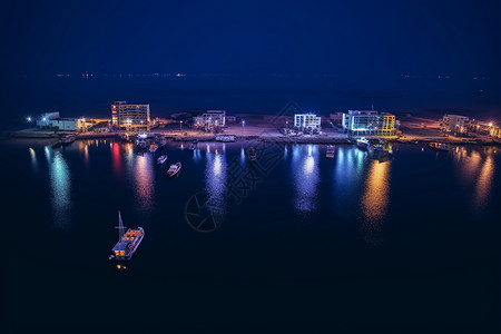 夜晚的码头图片