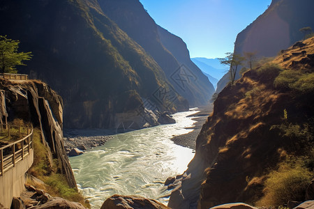 旅游打卡胜地的峡谷图片