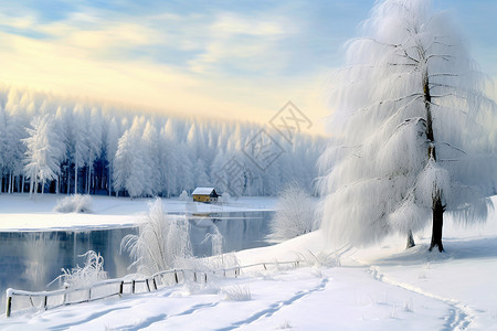 冬日的景象冬日景象高清图片