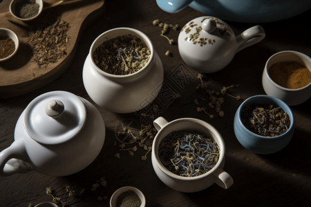 茶道茶艺美女中国茶文化传统茶叶泡茶设计图片