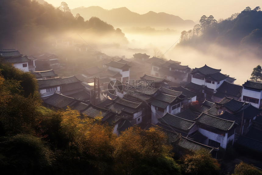 美丽的乡村建筑风景图片