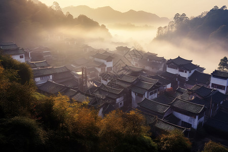 美丽的乡村建筑风景图片