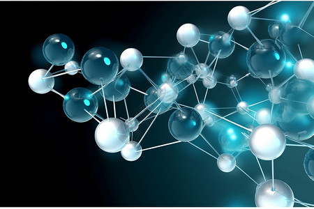 生物分子结构背景图片