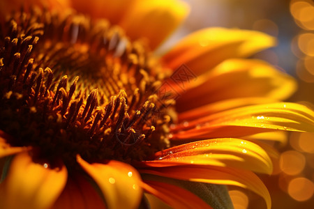 被温暖的阳光照亮的向日葵高清图片
