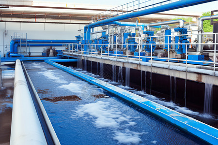 工业废水处理化学工厂里的废水处理背景