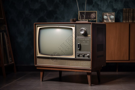 老电视旧电视机古董背景