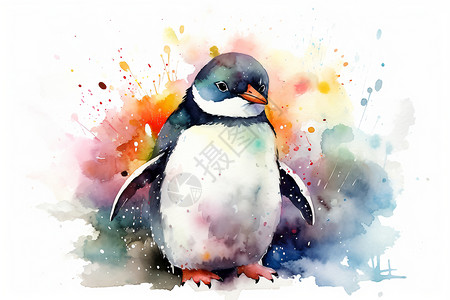 憨态可掬的企鹅插图图片