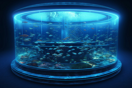 大型水族馆未来派养殖水箱设计图片
