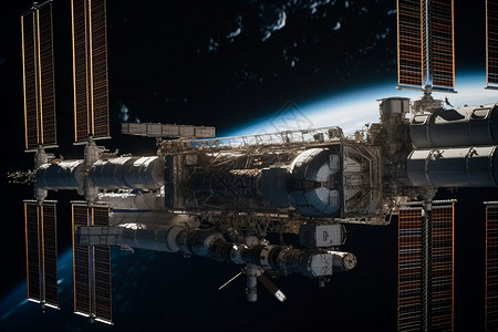 太空国际空间站高清图片