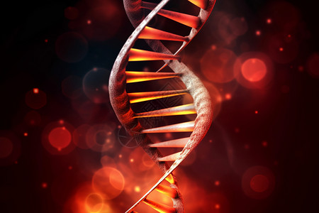 螺旋形DNA链概念图背景图片