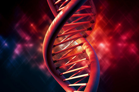 抽象螺旋形DNA链表示背景图片