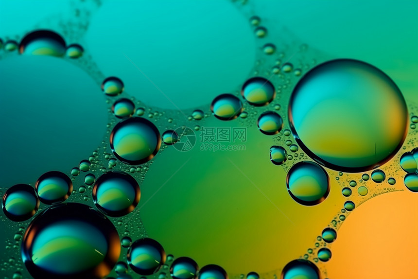 抽象油滴水面背景图片