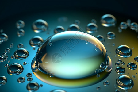 抽象透明水滴纹理背景图片