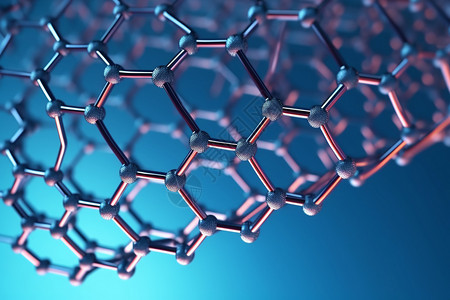 纳米胶带石墨烯分子结构背景设计图片