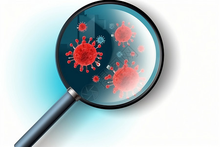抽象冠状病毒图片