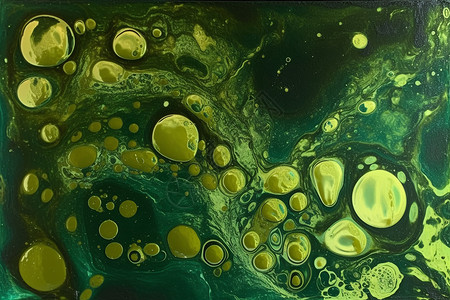 抽象绿色气泡丙烯酸背景图片