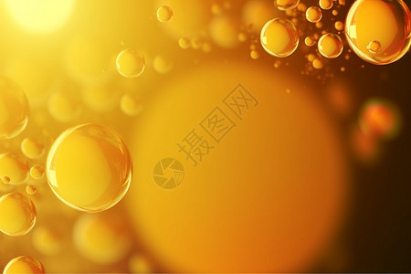 抽象气泡黄色背景背景图片