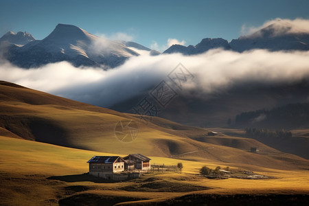 圣山草原自然景观图片