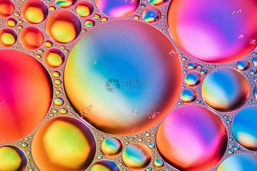 彩虹气泡纹理图片