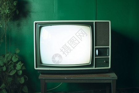 古老的电视机背景图片